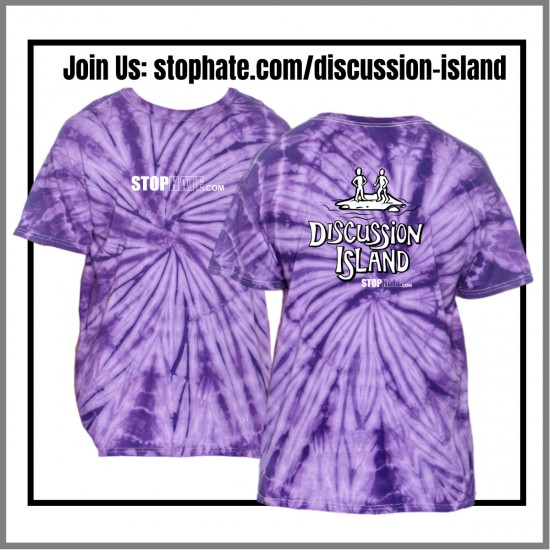 DISCUSSION ISLAND Podcast Tie Dye T-Shirt